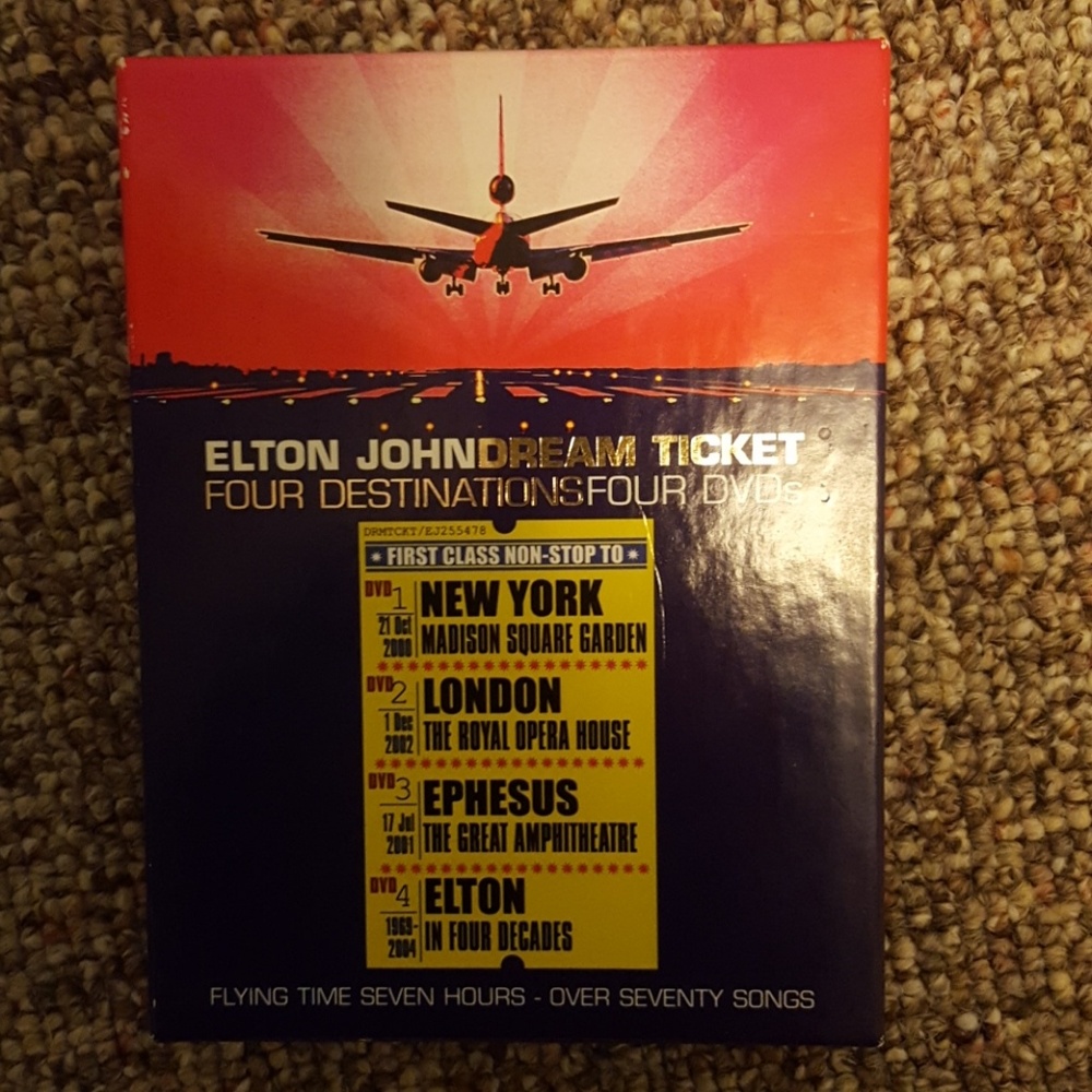 Elton John Dream ticket 4 destination 2 dvds